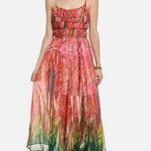 NWT Beulah London Maxi Dress Gown in Red $863 DRESS LIKE A DUCHESS